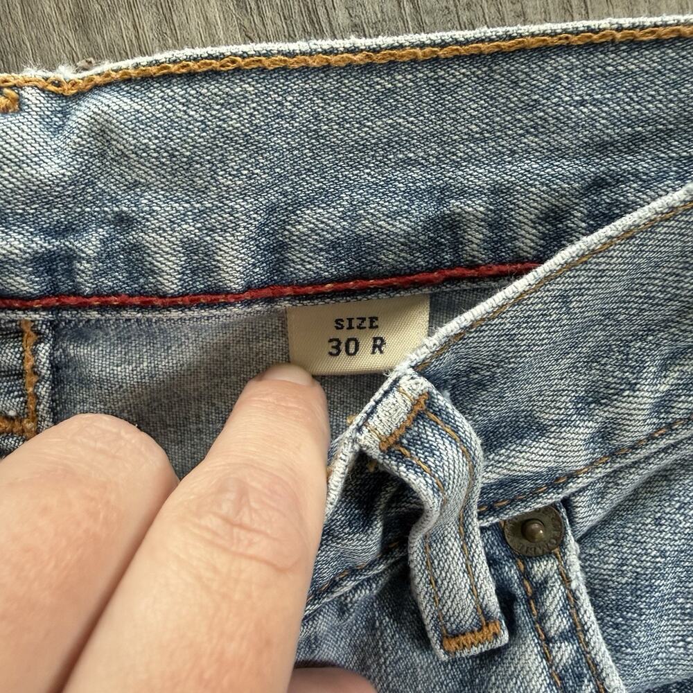 Vintage Y2K Abercrombie & Fitch Mens 30x30 Faded Button Fly Straight Leg Jeans - Picture 4 of 6